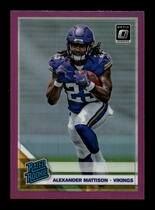 2019 Donruss Optic Pink #181 Alexander Mattison