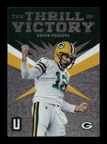 2019 Panini Unparalleled The Thrill of Victory #9 Aaron Rodgers