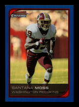 2006 Bowman Chrome Blue Refractors #139 Santana Moss