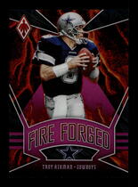 2020 Panini Phoenix Fire Forged Pink #7 Troy Aikman