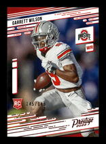 2022 Panini Chronicles Draft Picks Prestige Red #7 Garrett Wilson