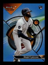 2023 Finest Sky Blue Refractor #10 Riley Greene