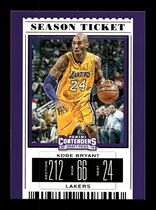 2019 Panini Contenders Draft Picks #32 Kobe Bryant