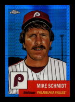2022 Topps Chrome Platinum Anniversary Blue Prism Refractor #401 Mike Schmidt