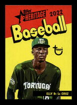 2022 Topps Heritage Minor League 1973 Topps Pack Cover #73PC-16 Elly De La Cruz