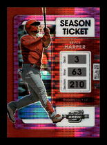 2022 Panini Chronicles Contenders Optic Pink Pulsar #25 Bryce Harper