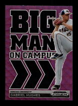 2022 Panini Prizm Draft Picks Big Man on Campus Purple Wave Prizm #16 Gabriel Hughes