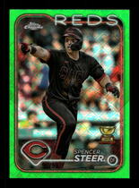 2024 Topps Chrome Logofractor Edition Green Refractor #104 Spencer Steer