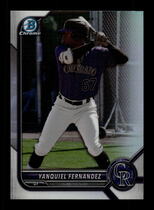 2022 Bowman Chrome Draft Refractor #BDC-146 Yanquiel Fernandez