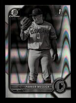 2022 Bowman Chrome Draft Black & White RayWave Refractor #BDC-71 Parker Messick