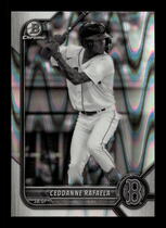 2022 Bowman Chrome Draft Black & White RayWave Refractor #BDC-104 Ceddanne Rafaela