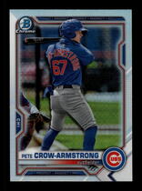 2021 Bowman Chrome Draft Refractor #BDC-12 Pete Crow-Armstrong