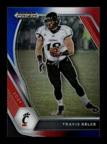 2021 Panini Prizm Draft Picks Red White & Blue Prizm #46 Travis Kelce
