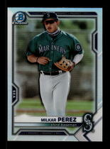 2021 Bowman Chrome Draft Refractor #BDC-117 Milkar Perez