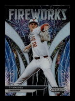 2021 Panini Prizm Draft Picks Fireworks Silver Prizm #2 Ty Madden