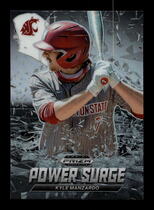 2021 Panini Prizm Draft Picks Power Surge Silver Prizm #11 Kyle Manzardo