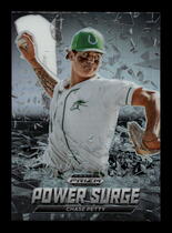 2021 Panini Prizm Draft Picks Power Surge Silver Prizm #18 Chase Petty