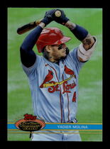 2021 Stadium Club Chrome Refractor #86 Yadier Molina