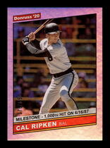 2020 Donruss Milestone Stat Line #224 Cal Ripken