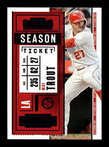 2020 Panini Contenders Purple #94 Mike Trout