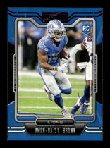 2021 Panini Playbook Purple #131 Amon-Ra St. Brown