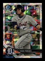 2018 Bowman Chrome Prospects Atomic Refractor #BCP76 Isaac Paredes