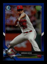 2018 Bowman Chrome Blue Refractor #16 Jordan Hicks