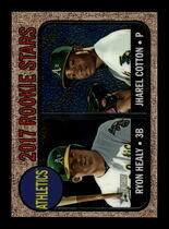 2017 Topps Heritage Chrome #199 Jharel Cotton|Ryon Healy