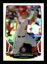 2013 Bowman Chrome Refractors #80 Ryan Zimmerman
