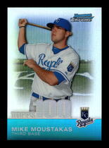 2010 Bowman Chrome Topps 100 Prospects Refractors #TPC6 Mike Moustakas