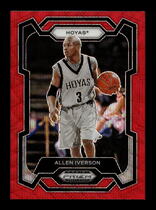 2024 Panini Prizm Draft Picks Red Wave Prizm #33 Allen Iverson