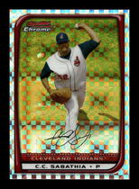 2008 Bowman Chrome X-Fractors #24 C.C. Sabathia