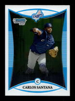 2008 Bowman Chrome Prospects Series 2 #BCP134 Carlos Santana