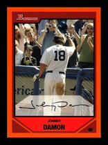 2007 Bowman Orange #180 Johnny Damon