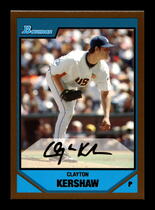 2007 Bowman Draft Futures Game Prospects Gold #BDPP77 Clayton Kershaw