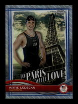 2024 Topps Chrome U.S. Olympics To Paris With Love #PL-1 Katie Ledecky