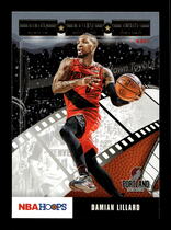 2019 Panini NBA Hoops Lights Camera Action Winter #8 Damian Lillard