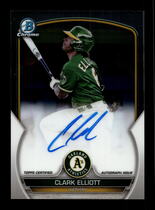 2023 Bowman Chrome Prospects Autos #CPA-CEL Clark Elliott