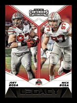 2019 Panini Contenders Draft Picks Legacy #2 Joey Bosa|Nick Bosa