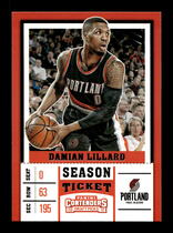 2017 Panini Contenders Draft Picks #9 Damian Lillard