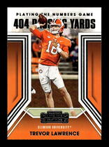 2021 Panini Contenders Draft Picks Playing the Numbers Game #1 Trevor Lawrence
