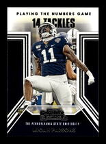 2021 Panini Contenders Draft Picks Playing the Numbers Game #3 Micah Parsons