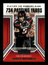 2021 Panini Contenders Draft Picks Playing the Numbers Game #39 Patrick Mahomes