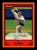 2007 Bowman Orange #122 Greg Maddux