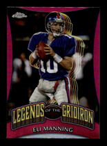 2024 Topps Chrome Legends of the Gridiron Pink Refractor #LOG-3 Eli Manning