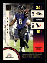 2024 Donruss Road to the Super Bowl Divisional Round #SBDR1 Lamar Jackson