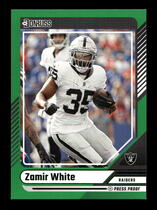 2024 Donruss Press Proof Green #214 Zamir White