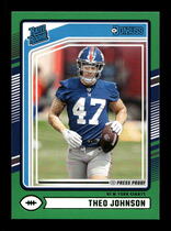 2024 Donruss Press Proof Green #357 Theo Johnson