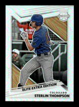 2022 Panini Elite Extra Edition Optic Holo #31 Sterlin Thompson