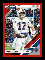 2019 Donruss Press Proof Red #33 Josh Allen